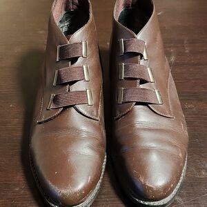 Vintage life stride Hanover 2 brown slip on bootie